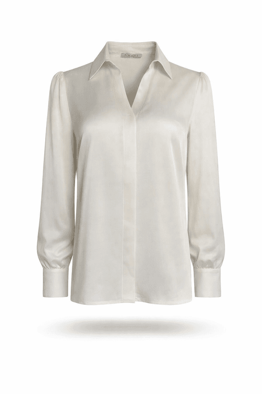 Amuse Silkebluse Lisbeth OffwhiteAW25