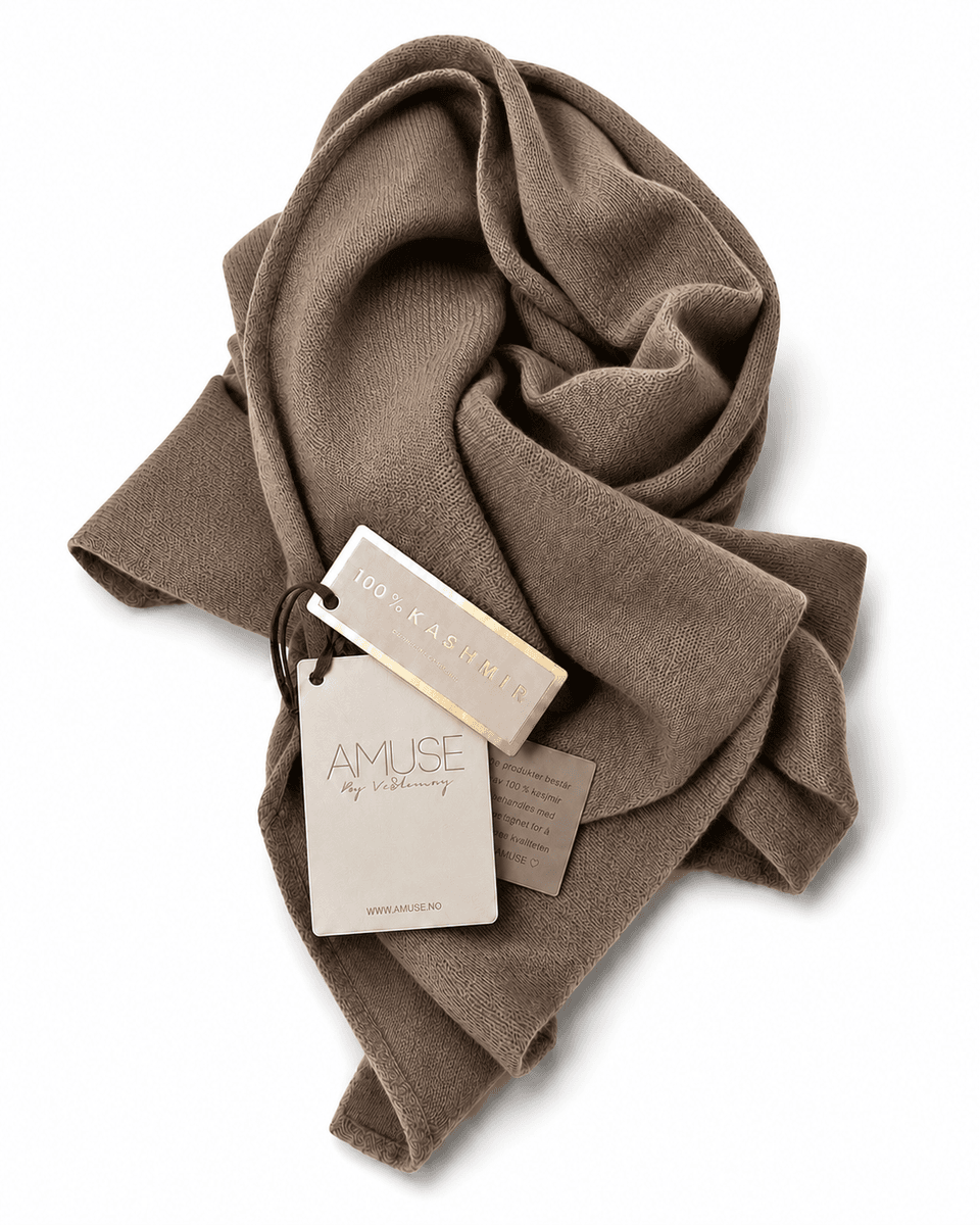 Amuse Knitted Scarf Sia 105NougatAW26