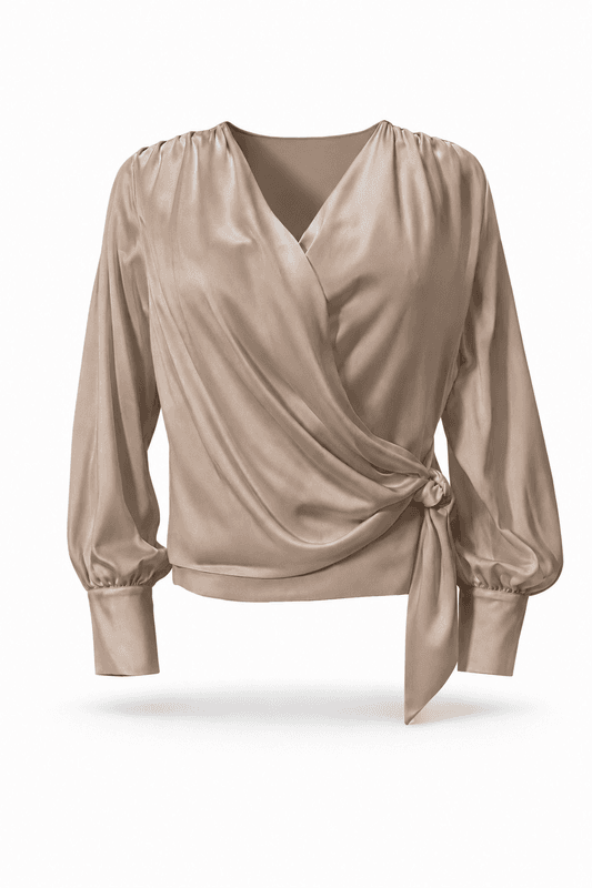 Amuse Silkebluse Anais 105NougatAW26
