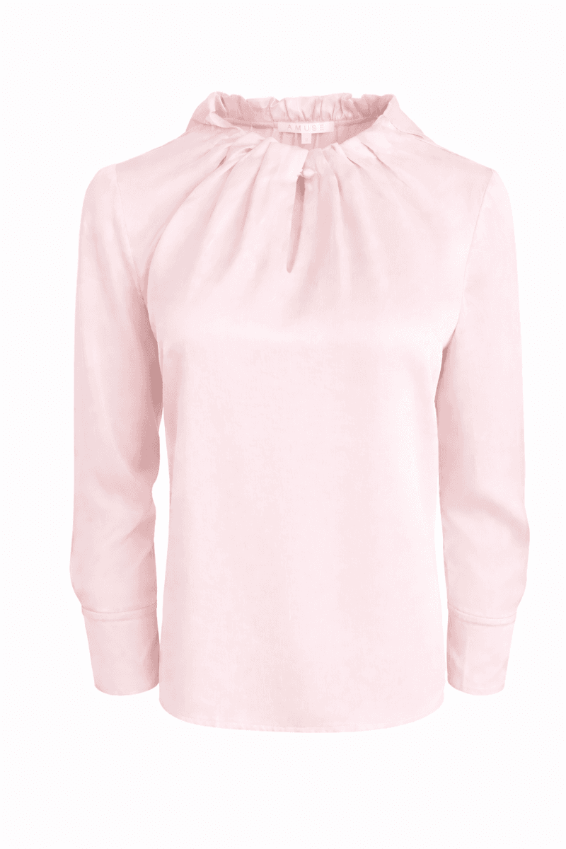 Amuse Silkebluse Ada 114D.PinkAW26