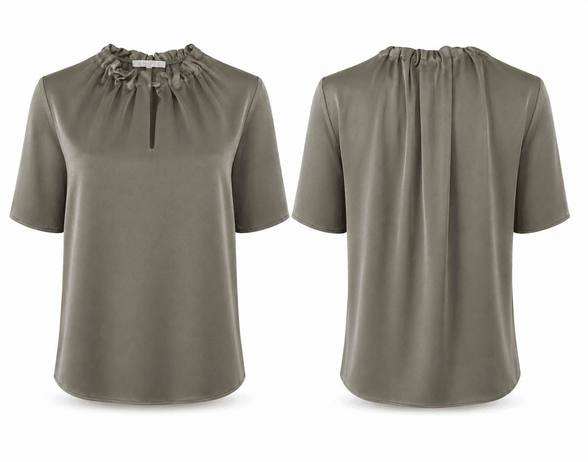 Amuse Silkebluse Linda ArtichokeSS24
