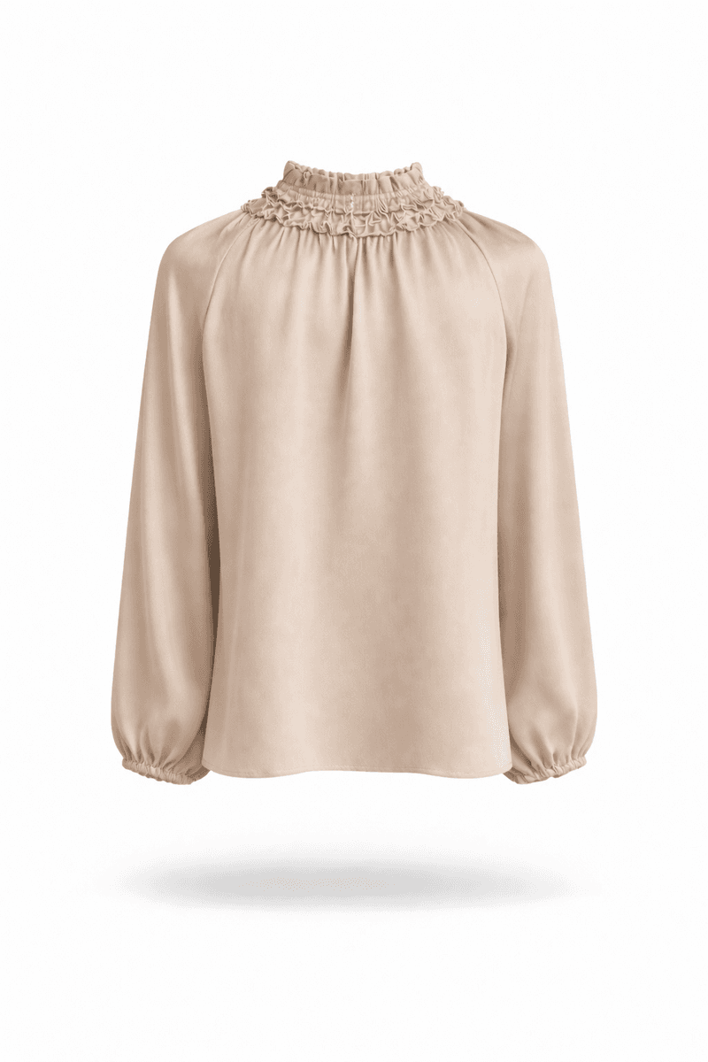 Amuse Silkebluse Mariann 104ChampagneAW26