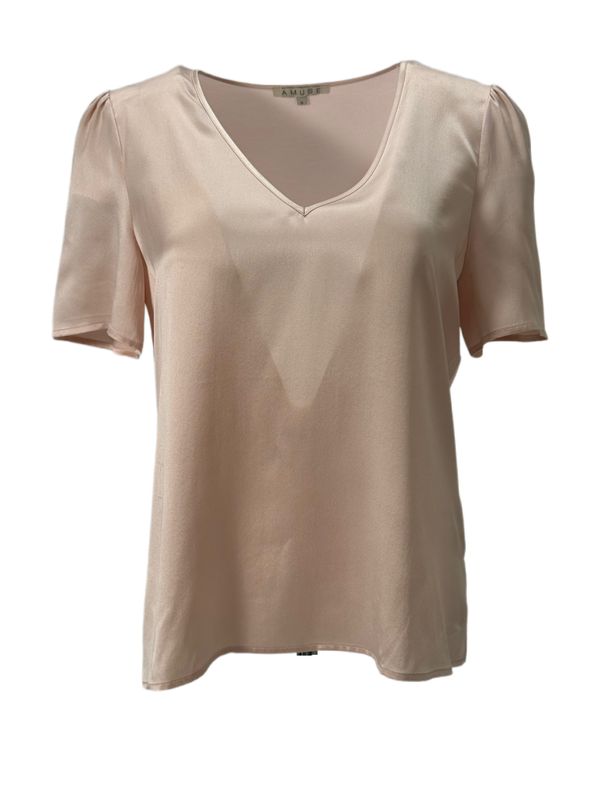 Amuse Silkebluse Ella PinkSS25-2