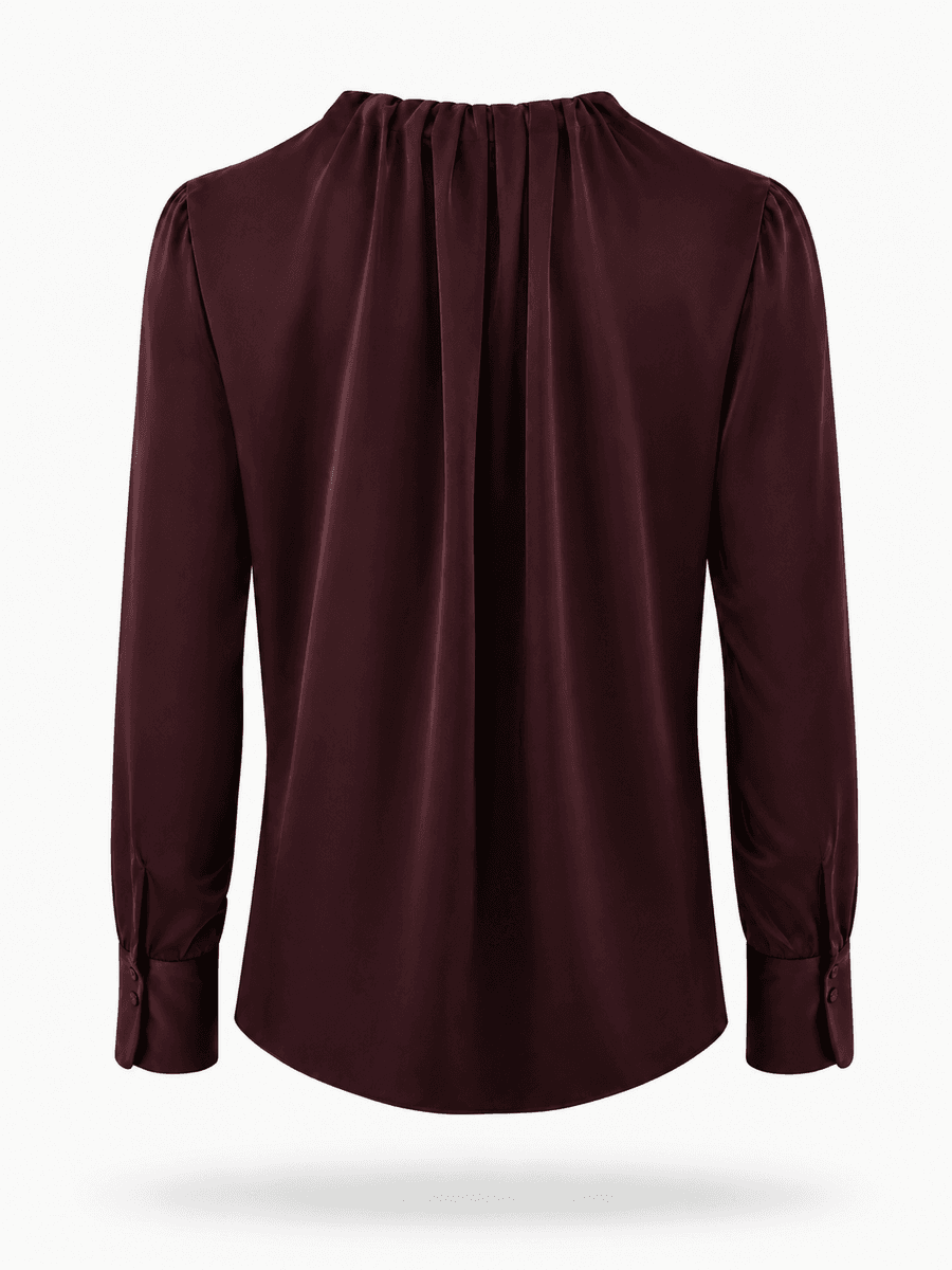 Amuse Silkebluse Ada 159BurgundyAW26