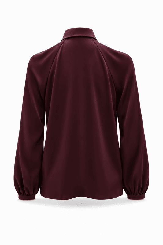 Amuse Silkebluse Hilde 159BurgundyAW26
