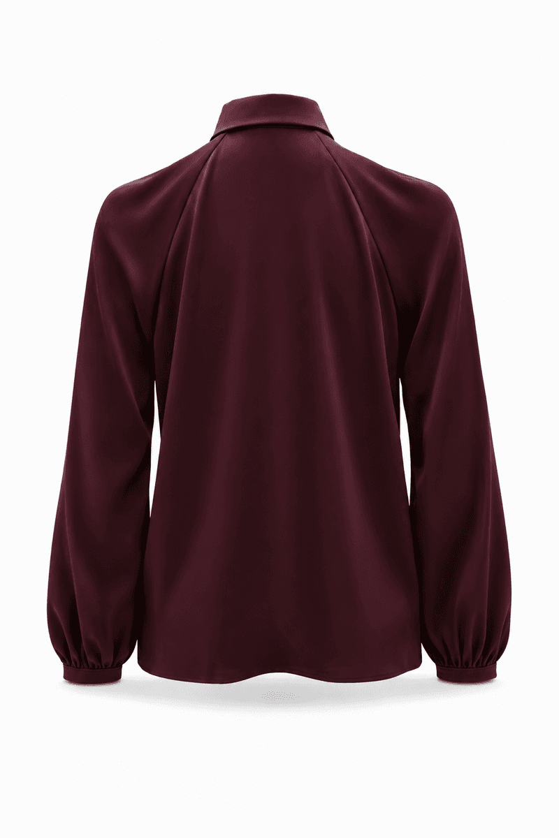 Amuse Silkebluse Hilde 159BurgundyAW26