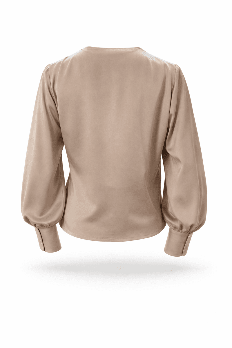 Amuse Silkebluse Anais 104ChampagneAW26