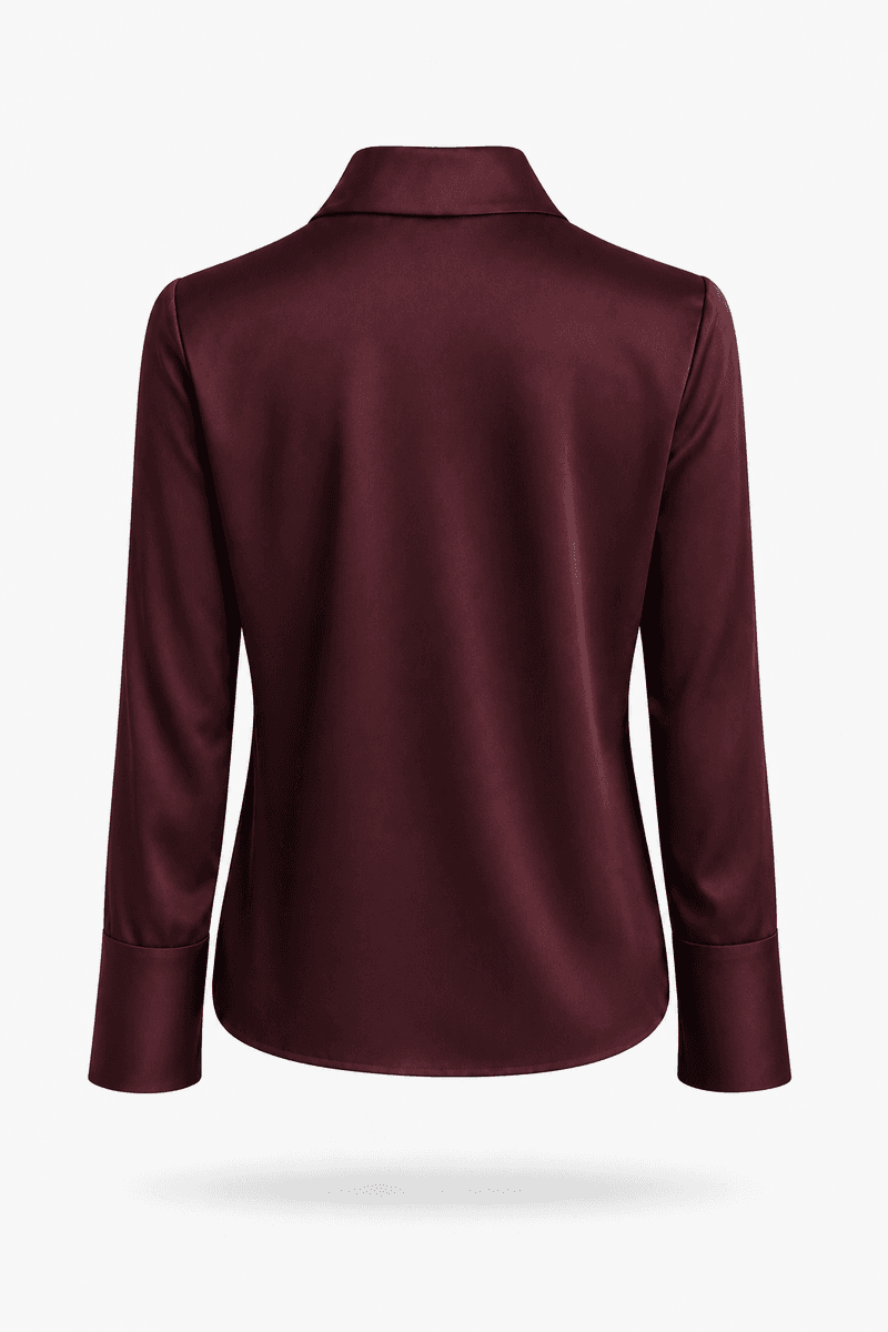 Amuse Silkebluse Lillie 159BurgundyAW26